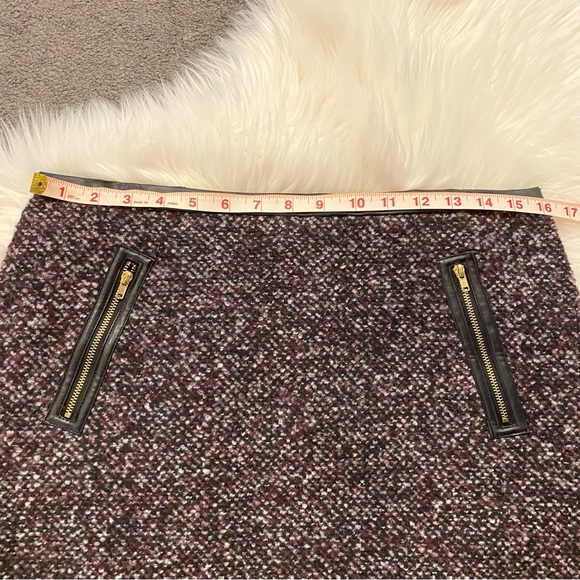 Purple bouclé mini skirt - Picture 5 of 7